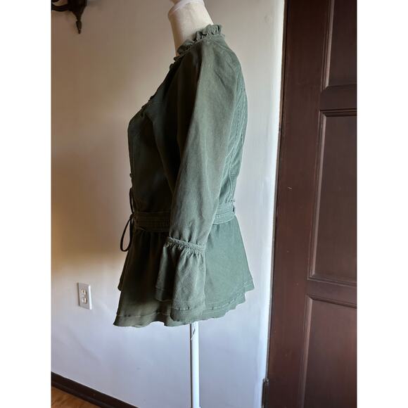 J. JILL |  Boho Fine Wale Corduroy Wrap Tie Waist Jacket | Women's Size Small - Picture 5 of 7
